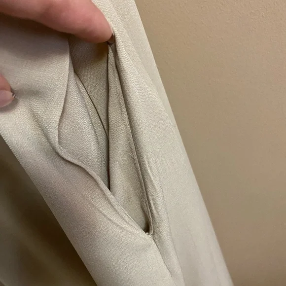 Oak + Fort Tan Beige Sleeveless Midi Dress - Picture 9 of 11